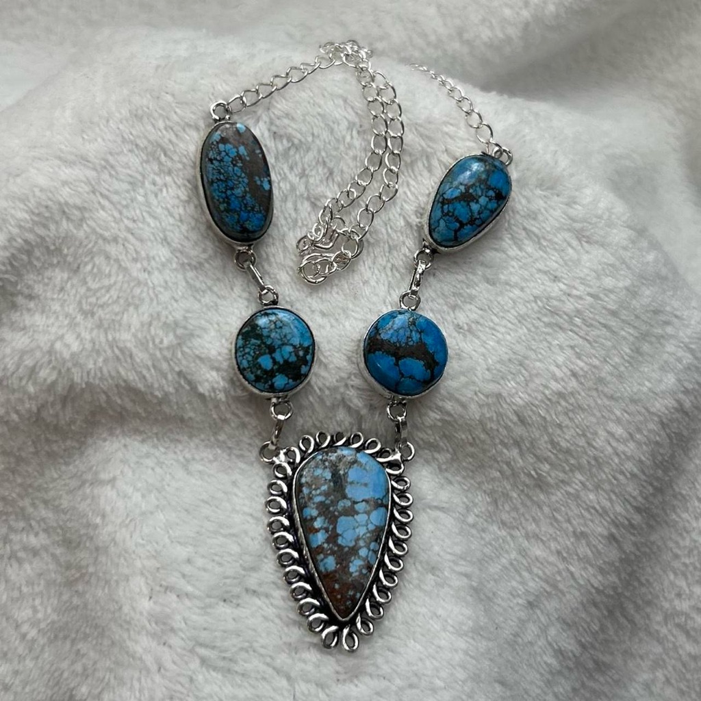 Turquoise And Silver Necklace